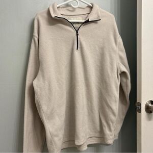 Old Navy Cream quarter zip sweater #quarterzip size XL